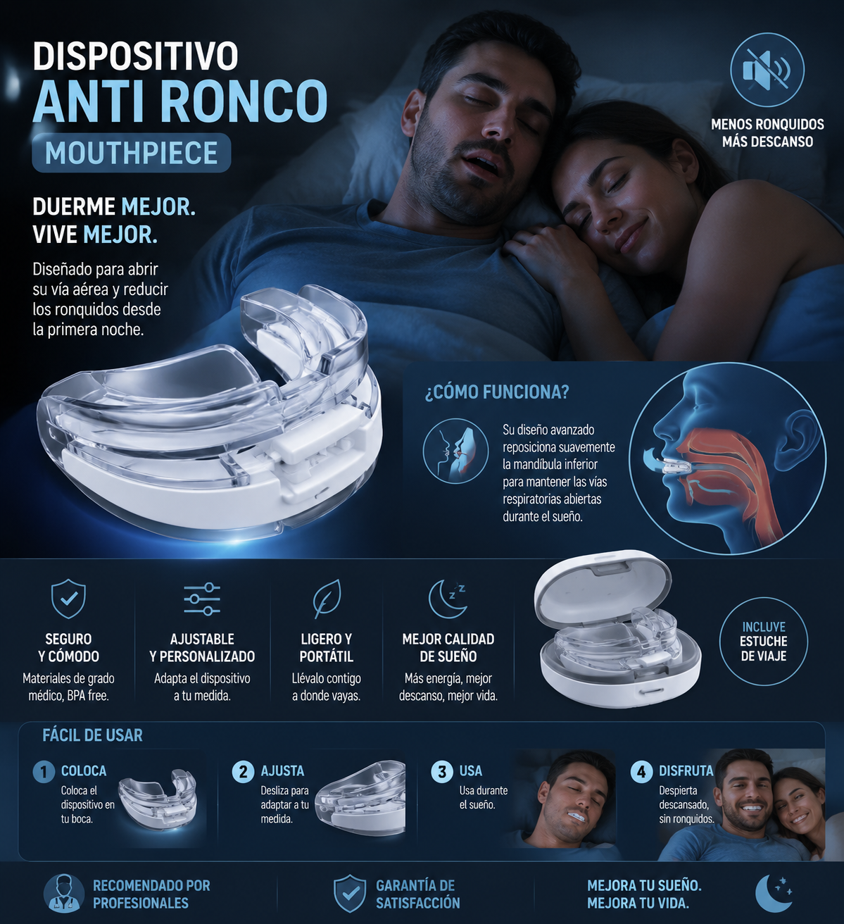 Mouthpiece - anti snore