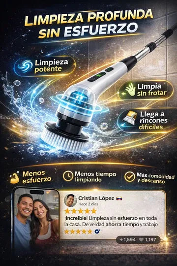 Cepillo Giratorio Inalámbrico 9 en 1.